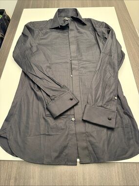 Banana Republic Factory Men’s Small Slim Fit Black Tuxedo Shirt
